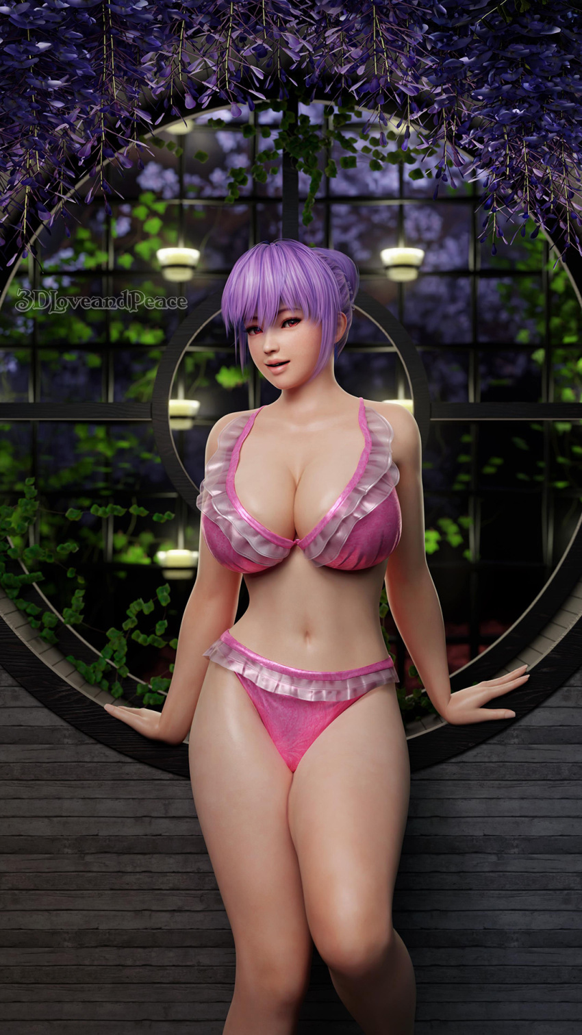 1girl 3d 3dloveandpeace seductor ayane ayane_(doa) piernas_desnudas pechos grandes bikini dead_or_alive dead_or_alive_2 dead_or_alive_3 dead_or_alive_4 dead_or_alive_5 dead_or_alive_6 dead_or_alive_xtreme dead_or_alive_xtreme_2 dead_or_alive_xtreme_3_fortune dead_or_alive_xtrem e_beach_volleyball dead_or_alive_xtreme_venus_vacation kunoichi mirando_al_visor cabello_medio cabello_morado coño ojos_rojos coño_afeitado silf tecmo voluptuoso