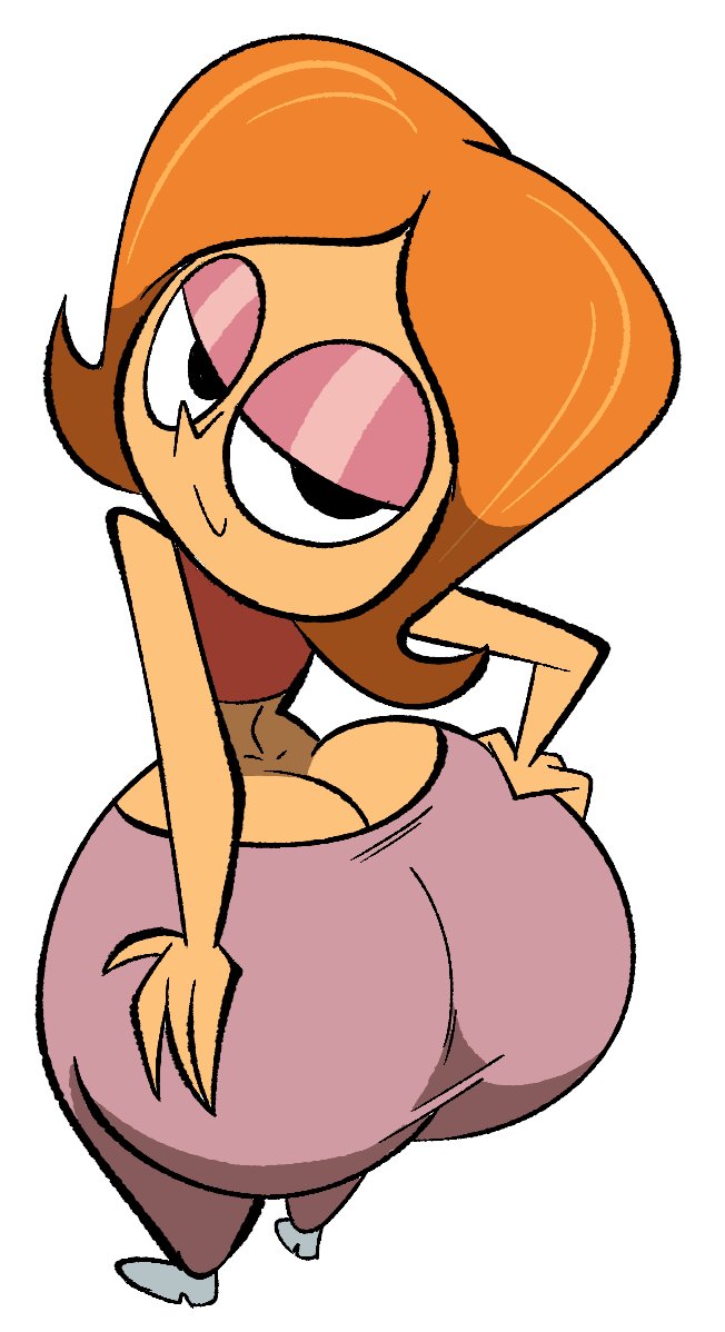 1girl 2024 4_dedos culo escote_culo culo_crack culo_enfoque culo_grande ojos_negros trasero_crack cartoon_network lindo dat_ass debbie_turnbull sombra de ojos mujer solo dedos mujer_cuerpo completo manos_en_el_culo manos_en_el_propio_culo mirando_al_espectador mirando_hacia atrás mujer_madura milf oboithisisfunky pelo_naranja sombra_de_ojos_morado robotboy solo solo_mujer tagme camiseta sin mangas vista_superior_abajo