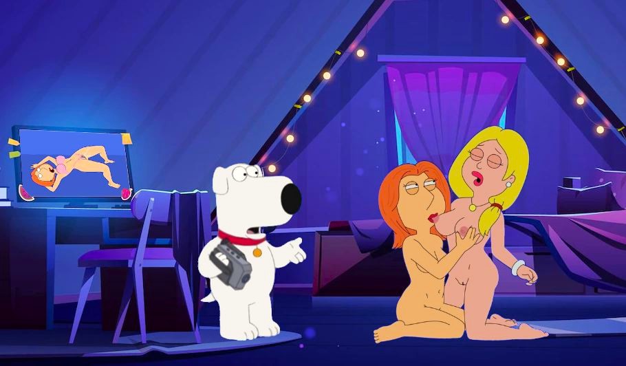 padre_americano culo pechos brian_griffin ojos_cerrados crossover pezones_erectos chico de familia francine_smith sexo_lésbico lois_griffin desnuda coño_afeitado chupando_el_pecho muslos yuri