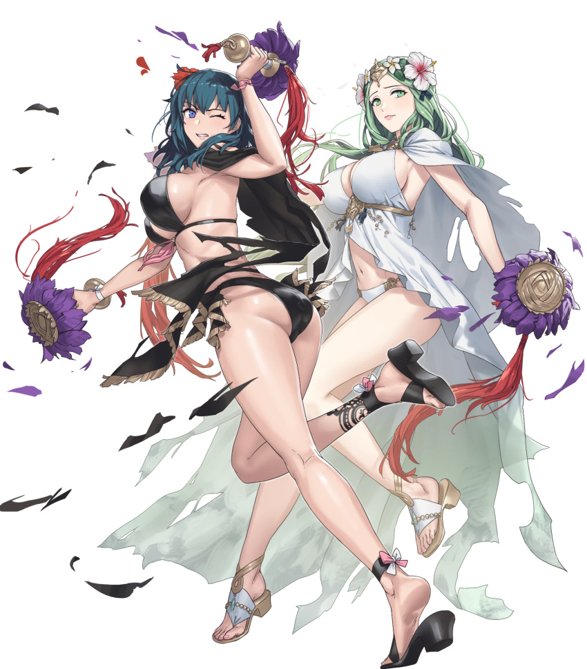 2_chicas culo seductor pechos grandes bikini bikini_negro calzado_negro negro_vs_blanco ojos_azules pechos byleth_(emblema_de_fuego) byleth_(emblema_de_fuego)_(mujer) byleth_(verano)_(emblema_de_fuego)_(mujer) escote cuboon pies enfoque_femenino emblema_de_fuego emblema_de_fuego:_tres_casas emblema_de_fuego_héroes flor cuerpo_completo ojos_verdes cabello_verde hair_flower adorno_para el cabello alta_resolución cuchillo cabello_largo cabello_combinado/ojos múltiples_niñas esmalte de uñas ombligo nintendo arte_oficial un_ojo_cerrado ñandú (emblema_de_fuego) sandalias pecho lateral estómago traje de baño cabello_verde azulado muslos dedos de los pies ropa_desgarrada fondo_transparente arma bikini_blanco calzado_blanco mueca de dolor