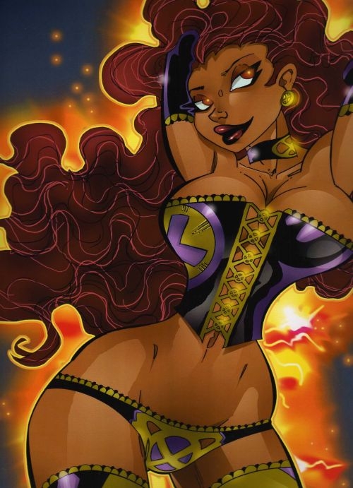 pechos_grandes reina_negra pechos escote corsé de colores jean_grey marvel marvel_comics pat_carlucci pin-up pelo_rojo pelo_corto x-men