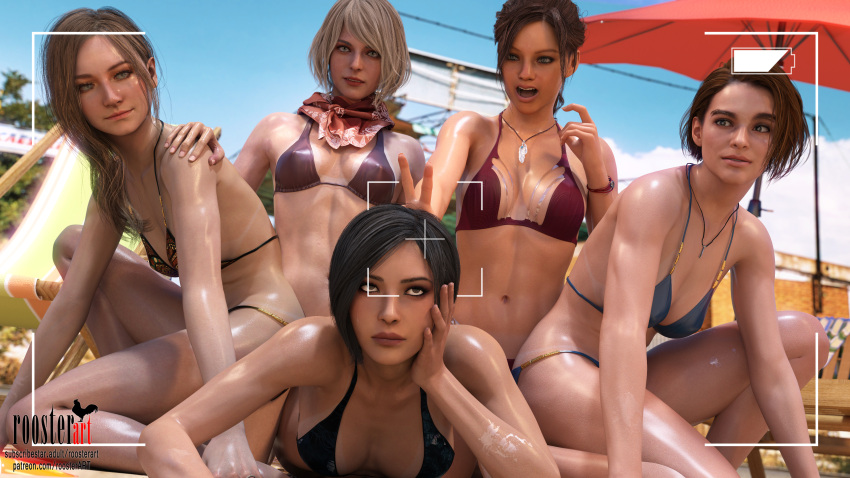 16:9 3d 3d_(artwork) 4k 5girls ada_wong ashley_graham espalda playa sombrilla de playa vientre ombligo pechos grandes bikini parte inferior del bikini parte superior del bikini pelo_negro rubia pelo_rubio cielo_azul pechos pechos pechos morena claire_redfield pelo_oscuro jill_valentine jill_valentine_(sasha_zotova) pelo_largo mirando_a_otro_mirando_espectador pechos_medios medio _hair mia_winters collar nsfw_version_available open_eyes open_mouth patreon patreon_username residente_evil residente_evil_2_remake residente_evil_3_remake residente_evil_8:_village roosterart bufanda hombros pechos pequeños subscribestar subscribestar_nombre de usuario sudor sudando cuerpo_sudado tomando_fotografía mujer de piel bronceada cuerpo_bronceado línea_de_bronceado piel_bronceada vacaciones videojuego videojuego_juego_personaje videojuego_franquicia_visor mojado