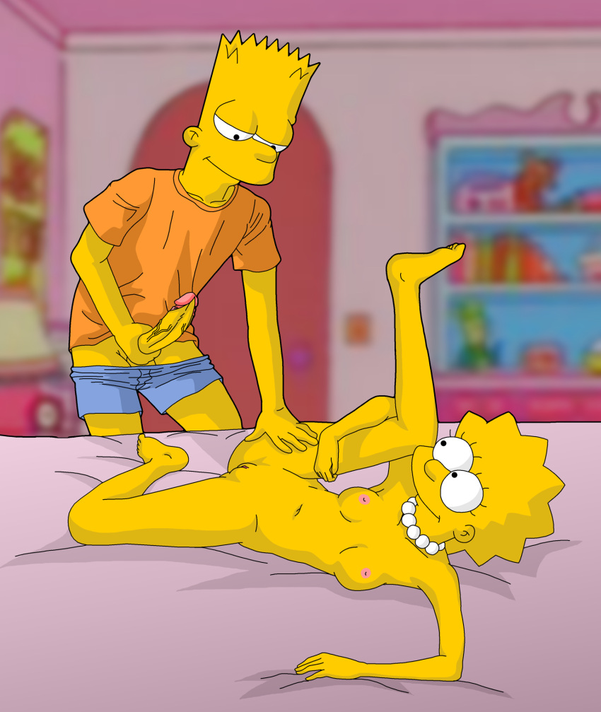 bart_simpson senos evilweazel_(artista) enorme_polla lisa_simpson coño desnudo the_simpsons