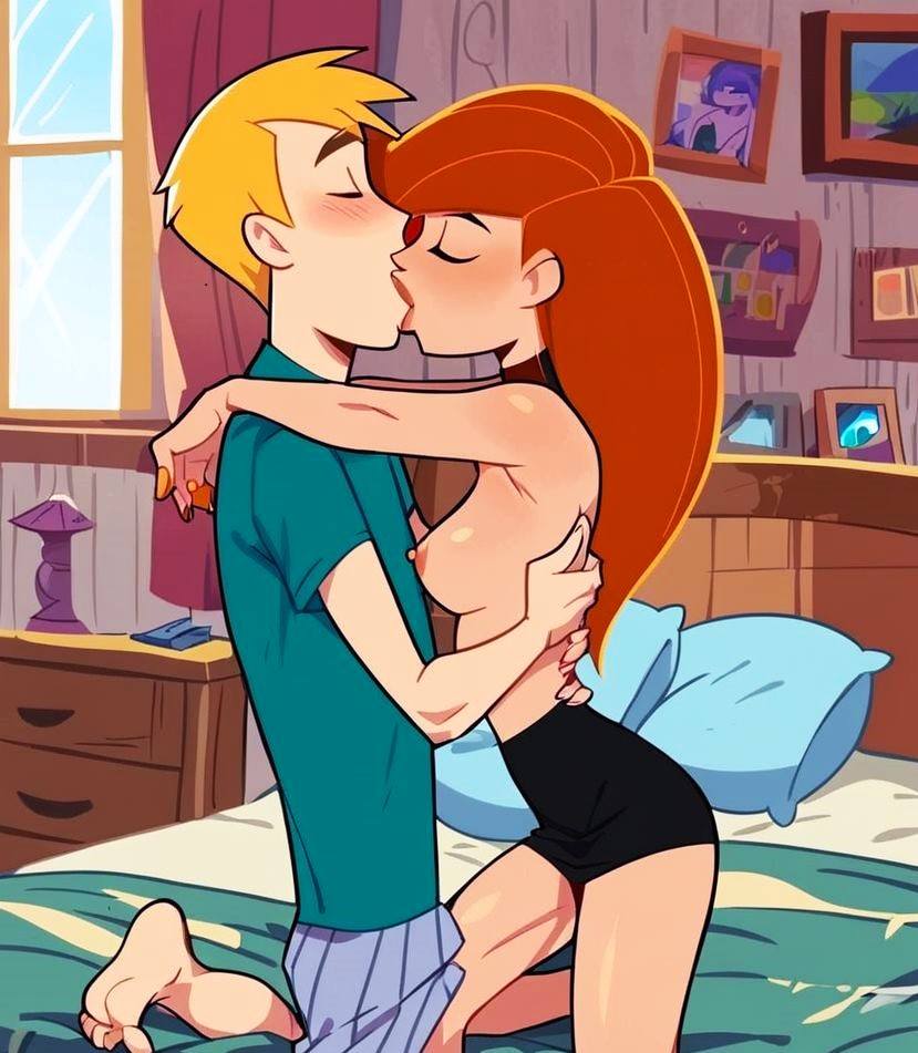 ai_pechos generados pezones erectos kim_possible kimberly_ann_possible besando muslos ron_stoppable en topless