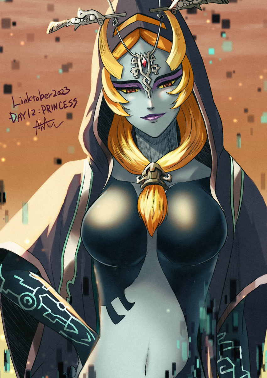 1chica 1chica seductora solicitud_artista pechos_grandes mujer_solo mirando_al_espectador midna nintendo sakuya__996 la_leyenda_de_zelda twili_midna princesa_crepusculo