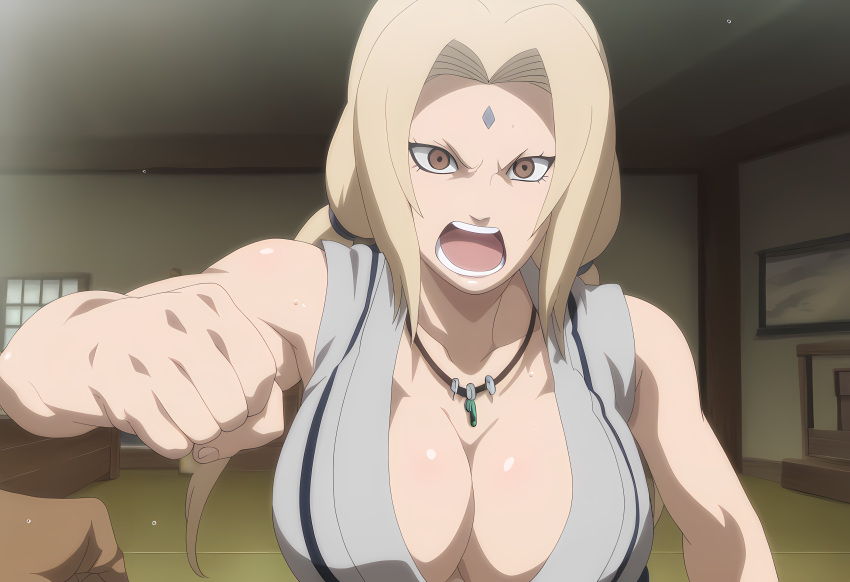 1girl ai_generated ainpai ass_grab pechos grandes pelo_rubio pecho ojos_marrones pelo_largo alta resolución madura mujer_madura naruto patreon patreon_pagado patreon_reward solo_mujer difusión_estable tsunade