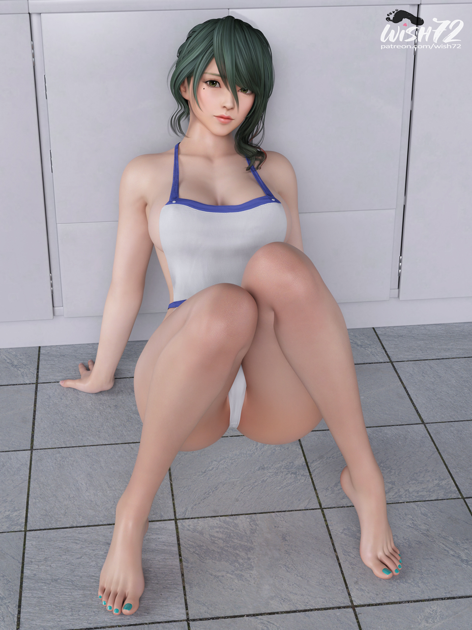 1girl 1girl 1girl 3d seductor piernas_descalzas pechos descalzos figura_curvilínea dead_or_alive dead_or_alive_6 dead_or_alive_xtreme dead_or_alive_xtreme_2 dead_or_alive_xtreme_3 dead_or_alive_xtreme_3_fortune dead_or_alive_xtreme_beach_volleyball dead_or_alive_xtreme_venus_vacation pies tish cuerpo_completo ojos_verdes cabello_verde piernas_altas bikini caderas mujer_de_piel_clara bikini_de_una sola pieza de piel_clara solo_mujer tamaki_(doa) temco cintura_delgada dedos de los pies cintura deseo72