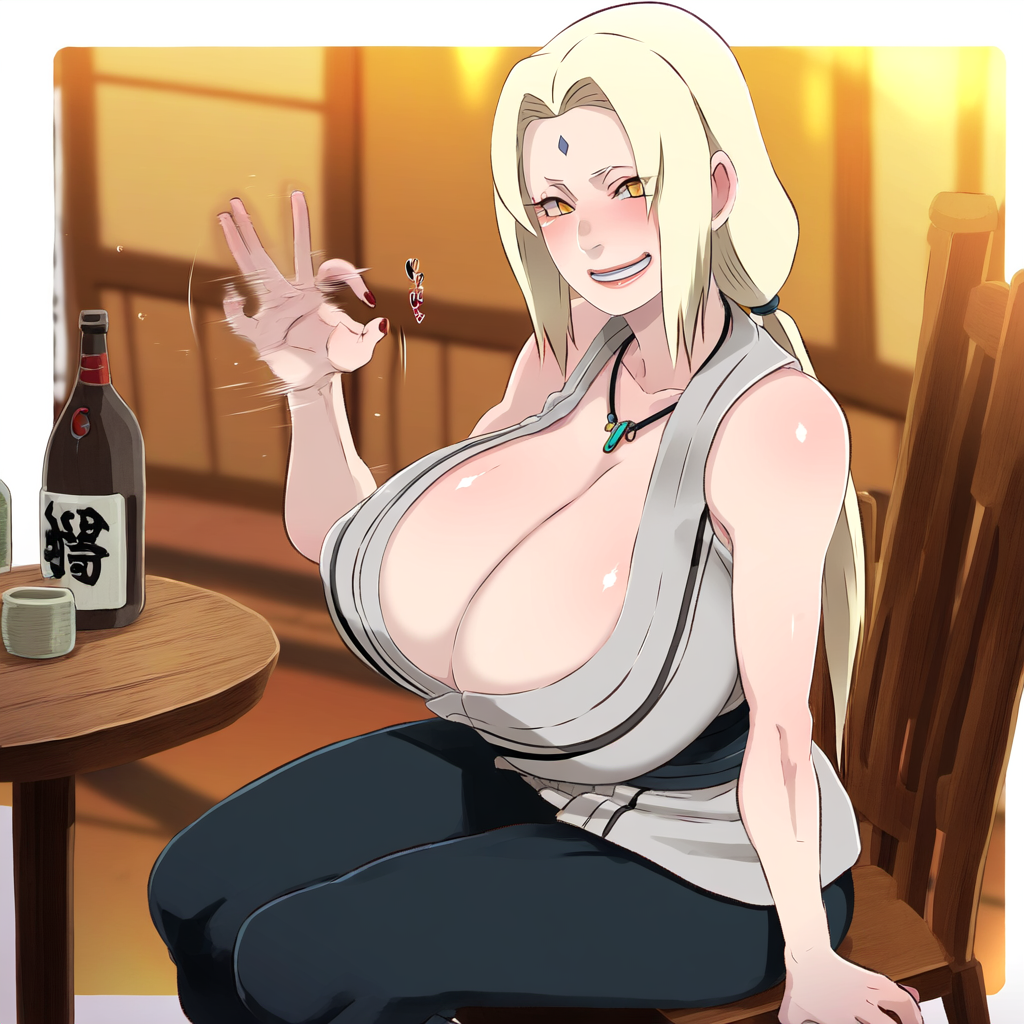 1girl ai_generated anilina pechos_grandes pelo_rubio pechos solo mujer_adorno_de_pelo gesto_paja pechos_enormes pelo_largo mujer_madura naruto pervertido pervertido_prostitución femenina invitación_sexual sonrisa sexualmente_sugestiva tsunade