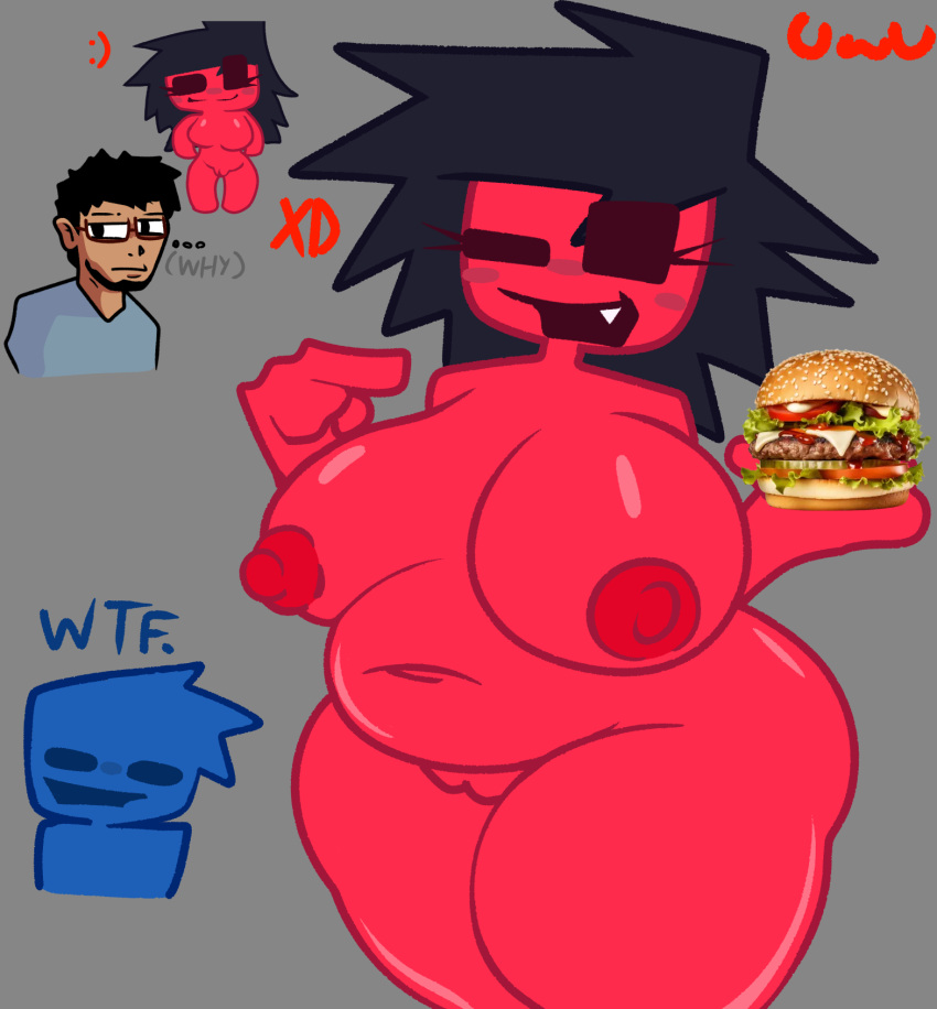 ... 1 chica 2 chicos :) vientre culo grande pechos grandes pelo_negro piel_azul rubor lindo cara_linda chico funky hamburguesa jp20414 (artista) coño piel_roja uwu por qué wtf xd