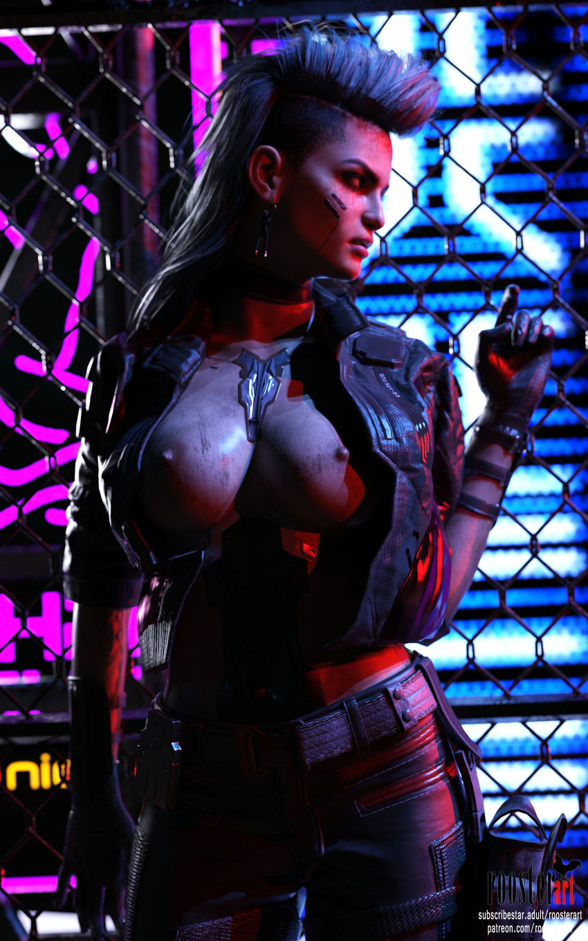 10:16 1girl 1girl 1girl 1girls 3d 3d_(artwork) 4k pechos pechos pechos cyberpunk cyberpunk_2077 oscuro suciedad sucio piel_sucia pezones erectos enfoque_femenino chaqueta mirando hacia otro lado pechos medianos luces de neón noche pezones parcialmente vestidos patreon patreon_nombre de usuario pícaro roosterart solo_female solo_focus de pie subscribestar subscribestar_nombre de usuario video_juego video_game_character video _franquicia_juego