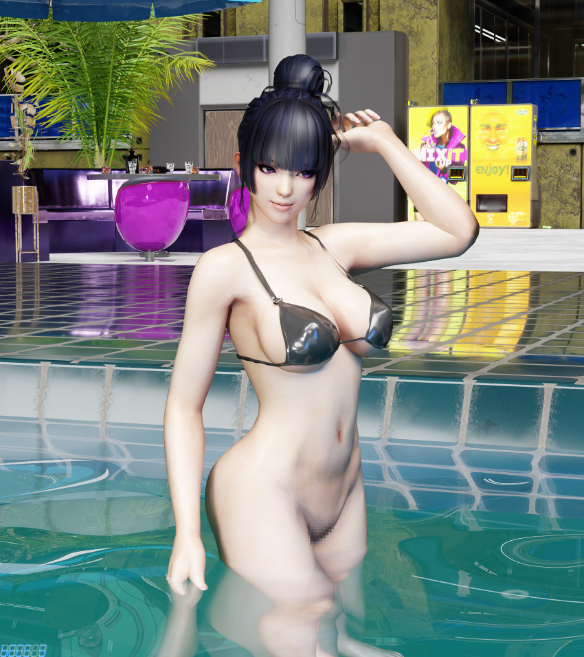 1chica seductora piernas desnudas ruega 3 pechos grandes bikini bikini_top_solo cabello_negro escote dead_or_alive dead_or_alive_6 dead_or_alive_xtreme dead_or_alive_xtreme_2 dead_or_alive_xtreme_3 dead_or_alive_xtreme_3_fortune dead_or_alive_xtreme_playa_voleibol dead_or_alive_xtreme_venus_vacation desnudo_ desde_la_cintura_abajo nyotengu pin_up ojos_morados coño piscina_de_natacion tecmo mojado