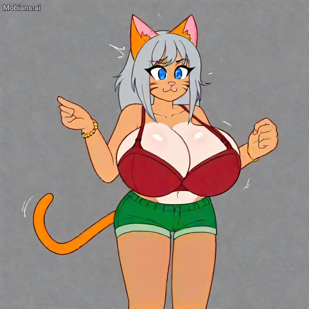 1girl 2024 ai_generated anthro big_areola big_areolae big_breasts perra ojos_azules bra pulsera pechos de expansión_gato_chica gatos_con_tits gatos con tetas boca_cerrada sujetador_rojo_oscuro_rojo_oscuro_ginessan darkredginesan intercambio de género pantalones_cortos_verdes fondo_gris pelo_gris tetas gatitos milf mobians.ai mamá mamá madre_(the_tilampado_and_zhycip_show) piel orejas_rosas nariz_rosa porno pornografía bonita regla34 sexy shillidy_ginessan shillidyginessan the_tilampado_and_zhycip_show thetilampadoandzhycipshow tilampado_(series ) xxx pulsera_amarilla