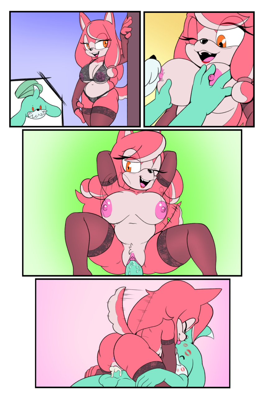 1boy 1girl 2023 anthro areola big_breasts fluidos_corporales breast_grab breast_play breast_suck senos cánido canino canis canon_pareja ropa comic conductor_esposa_(sonic) conductor_(sonic) cum cum_in_pussy cum_inside cian_fur cyan_hair perro domestic_dog duo hembra_en_cima acariciando cuatro_(artista) pelaje fluidos_genitales cabello mano_en_el_pecho alta_res marido_y_esposa lenceria orejas largas masculino /hembra mamífero ombligo pezones encima ojos_naranjas penetración pene_en_coño areola_rosa cabello_rosa pezones_rosas sega sexo ligeramente_gordito sonic_the_hedgehog_(serie) chupando cola tailwag the_murder_of_sonic_the_hedgehog penetración_vaginal saludable
