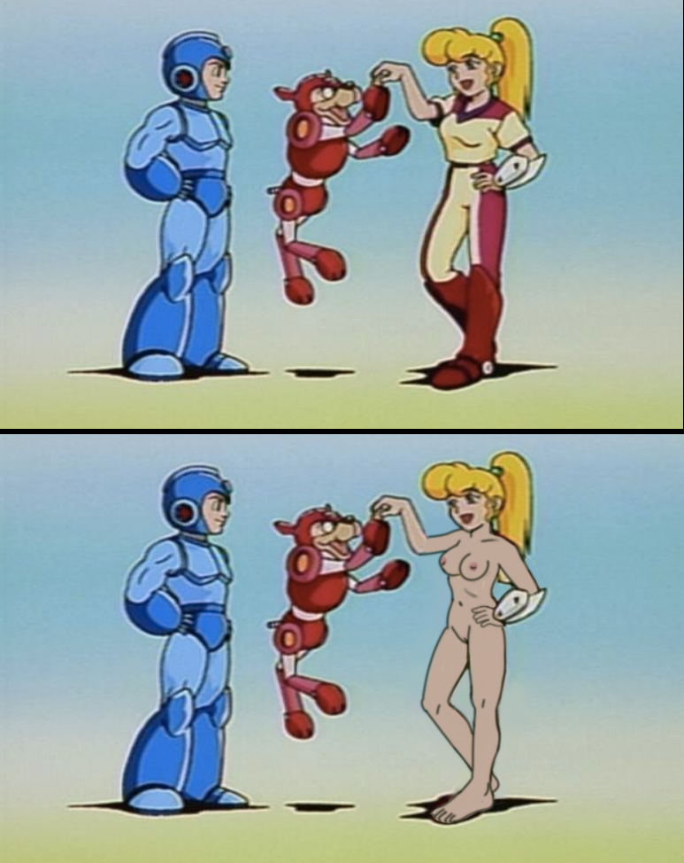 rubia mujer_rubia cabello_rubio senos solicitud_de_carácter solicitud_derecho editar botas_largas megaman_(1994_tv_series) megaman_(megaman_1994_tv_series) pezones nude_edit pezones_rosas cola de caballo robot_dog roll_(megaman_1994_tv_series)