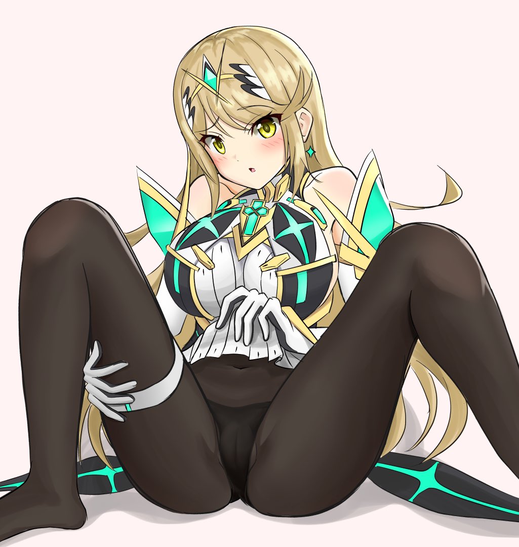 1girl 1girl 1girl seductor flequillo hombros descubiertos pechos grandes rubor vestido pendientes guantes con los codos guantes con gemas adorno para el pelo tocado hikari_(xenoblade_2) joyas piernas pelo largo mirando al espectador mythra nintendo boca abierta bragas tímido fondo simple sssemiii flequillo recogido tira al muslo tiara ropa interior pelo muy largo vestido blanco xenoblade_(serie) xenoblade_chronicles_2 ojos amarillos