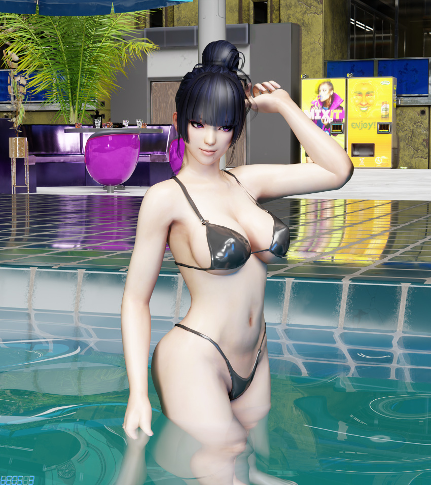 1girl seductor ruega 3 pechos grandes bikini cabello negro escote dead_or_alive dead_or_alive_6 dead_or_alive_xtreme dead_or_alive_xtreme_2 dead_or_alive_xtreme_3 dead_or_alive_xtreme_3_fortune dead_or_alive_xtreme_playa_voleibol dead_or_alive_xtreme_venus_vacation nyotengu pin_up s piscina tecmo mojado