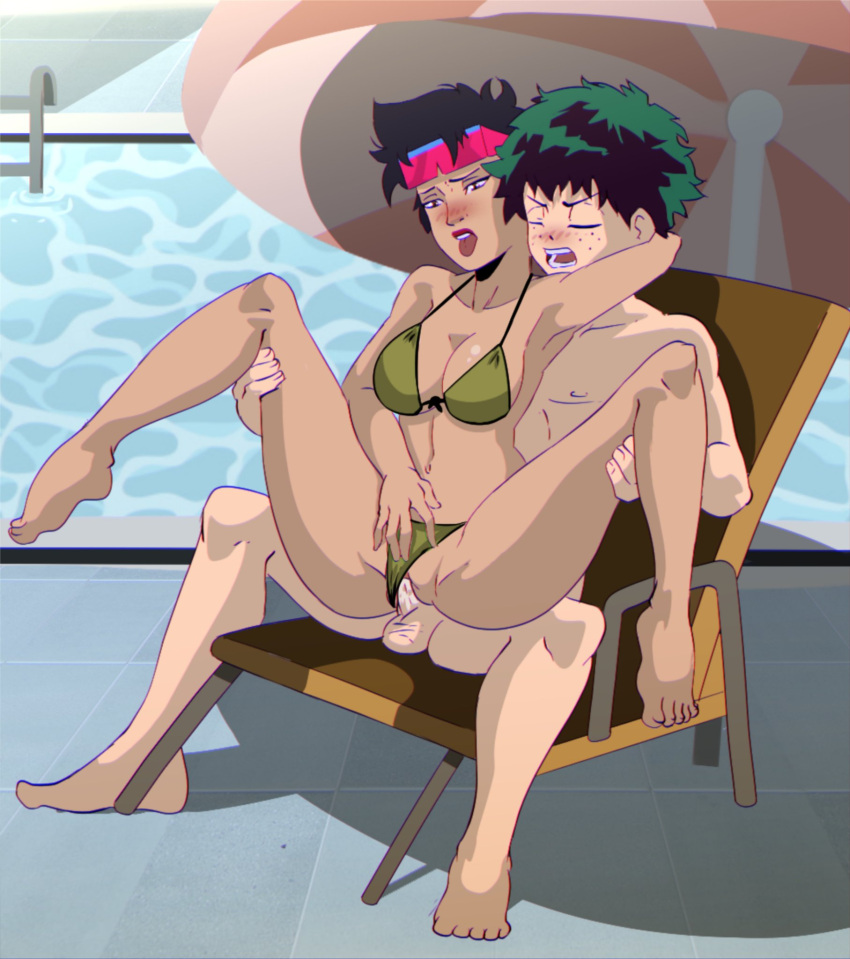 versión_alternativa_disponible brazo_detrás_de_la_cabeza mujer_asiática hombre_asiático_paraguas_de_playa pechos_grandes bikini parte_inferior_del_bikini_a_un_lado boku_no_hero_academia pechos ojos_cerrados comisión comisionado_de_carga crossover personaje_oriental_y_occidental digitación digitación_propia izuku_midoriya júbilo_lee jubileo piernas_abiertas_sostenidas marvel midoriya_izuku my_hero_academia desnudo silla_de_piscina junto a la piscina coño posición_vaquera_inversa rioxhentai sexo gafas de sol gafas de sol_en_la_cabeza piscina lengua lengua_fuera penetración_vaginal x-men