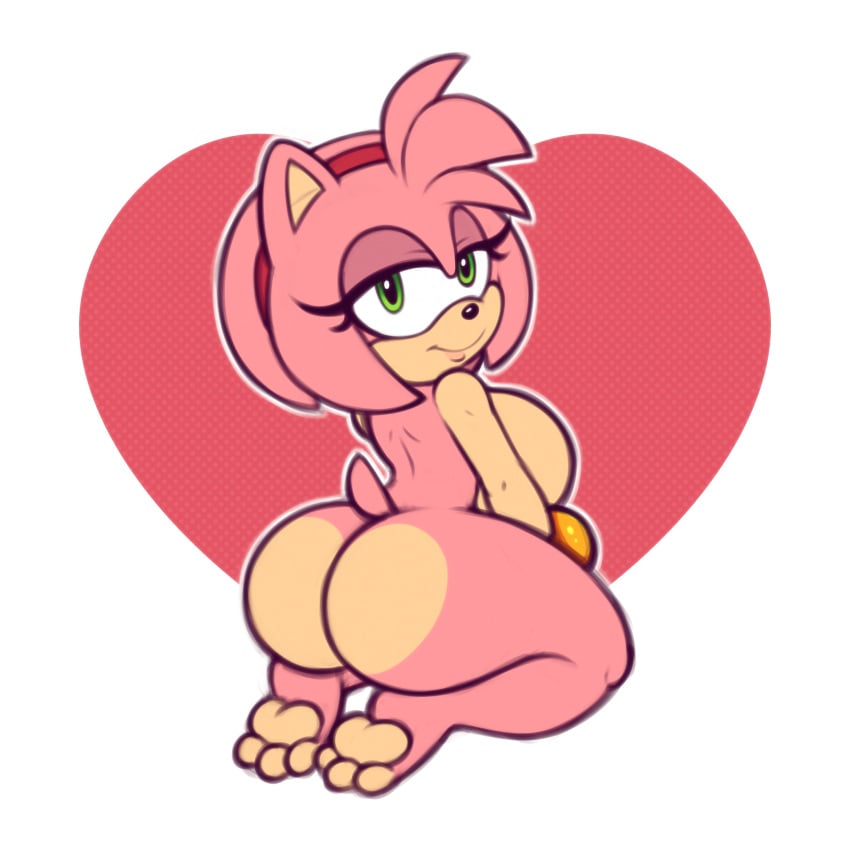 1 mujer 1 chica 1 chica 1 chica amy_rose culo culo pechos grandes pechos cocomaniadx solo mujeres erizo chica erizo mirando hacia atrás al espectador mobian_(especie) desnuda seductora sega solo_mujer sonic_the_hedgehog_(serie) visto_desde_atrás