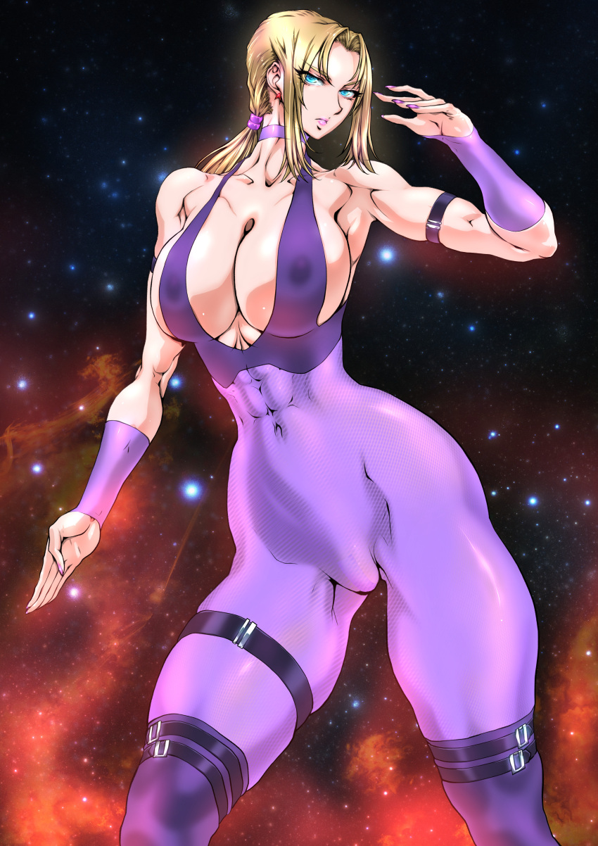 1girl 1girl absurd_res seductora pechos grandes pechos grandes ojos azules mono pechos escote alta_res cabello_largo namco nina_williams silf tekken tekken_1 tekken_2 tekken_3 tekken_4 tekken_7 tekken_8 tekken_blood_vengeance tekken_tag_tournament tekken_tag_tournament_2 yuri_ai