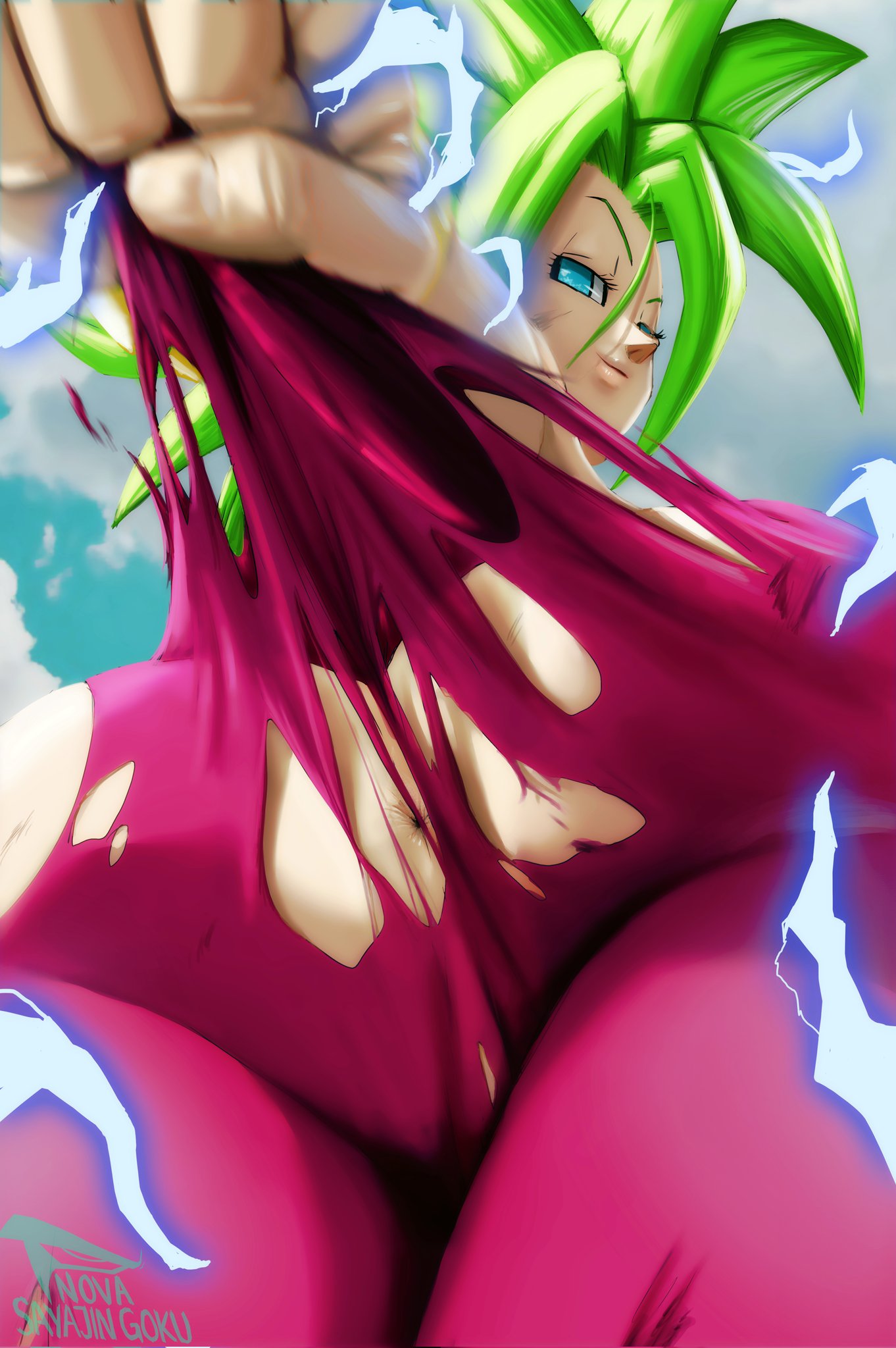 3_girls culo ass_focus caulifla dragon_ball dragon_ball_super hembra_pervertido fusión pelo_verde kale_(dragon_ball) kefla_(dragon_ball) desnudo pervertido potara potara_earrings potara_fusion sex_invitation sonrisa sexualmente_sugestiva