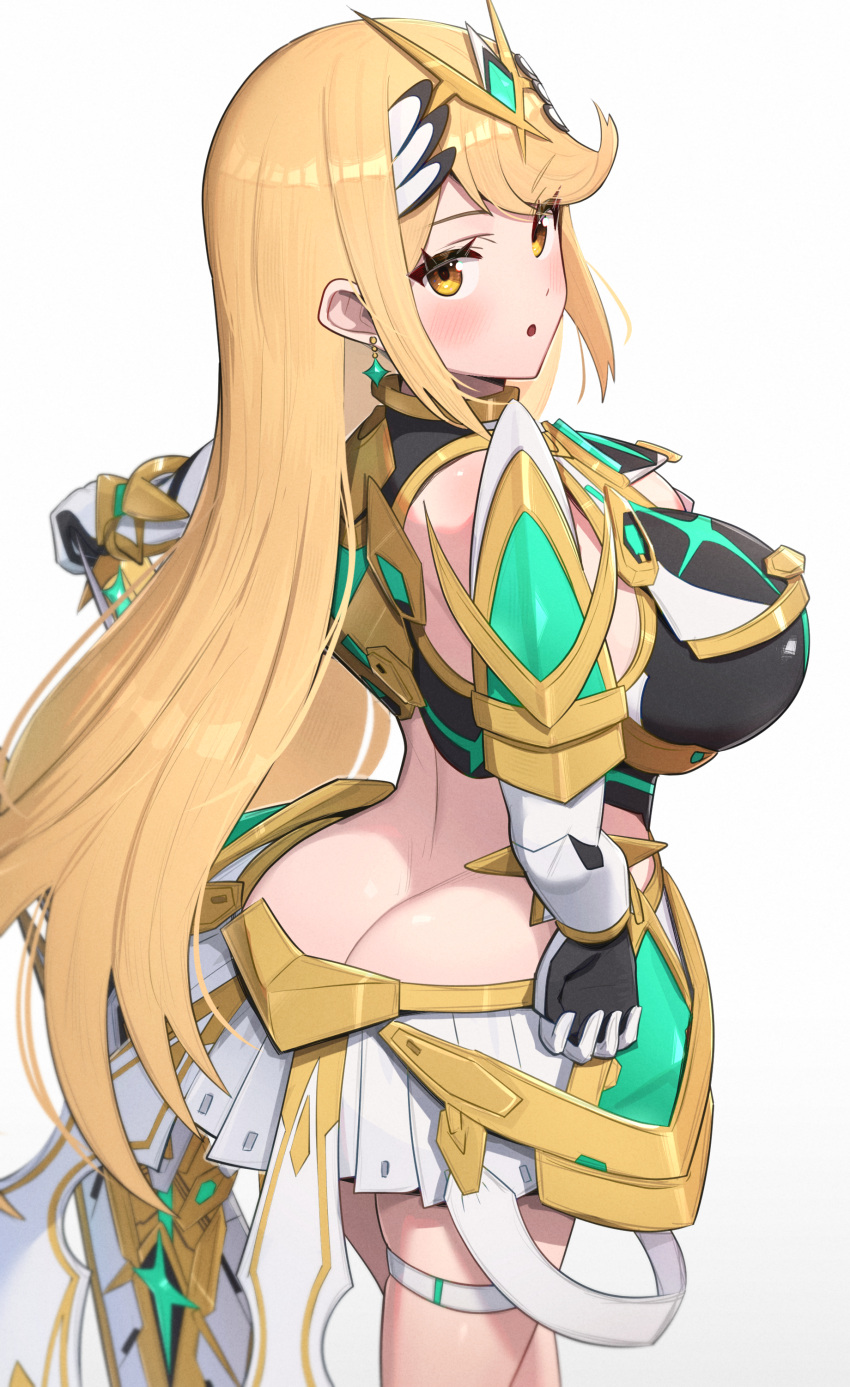 1 chica 1 chica culo seductor pechos grandes cabello rubio culo descarado ojos dorados gonzarez alta resolución caderas mujer de piel clara piel clara cabello largo mythra nintendo muslos gruesos muslos caderas anchas xenoblade_(serie) xenoblade_chronicles_2