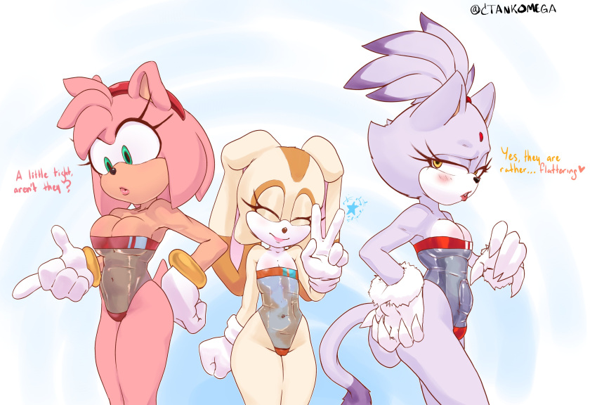 3girls absurd_res accesorio amy_rose anthro hombros descubiertos bípedo blaze_the_cat rubor pulsera pechos cuerpo_marrón pelaje_marrón bulto cameltoe garras escote ojos_cerrados vestido ropa cream_the_rabbit ctankomega bulto_detallado diálogo gato_doméstico erección erección_bajo_la_ropa eulipotiflano félido felino felis hembra hembra_anthro pelaje contorno_genital genitales glande guantes ojos_verdes traje_de_baño_gris grupo gynomorph gynomorph_anthro pelo accesorio_para_el_cabello cinta para el pelo prenda_de_mano erizo alta_resoluciones genitales_humanoides pene_humanoide intersexual intersexual_anthro joyas lagomorfo leotardo lepórido lápiz labial maquillaje mamífero meme ropa_meme traje_de_baño_de_una_pieza pene contorno_de_pene cuerpo_rosa pelaje_rosa cola de caballo cuerpo_morado pelaje_morado conejo sega pechos_pequeños sonrisa sonic_the_hedgehog_(serie) traje de baño cola ropa ajustada translúcido ropa translúcida traje de baño translúcido trío ojos amarillos joven mujer joven