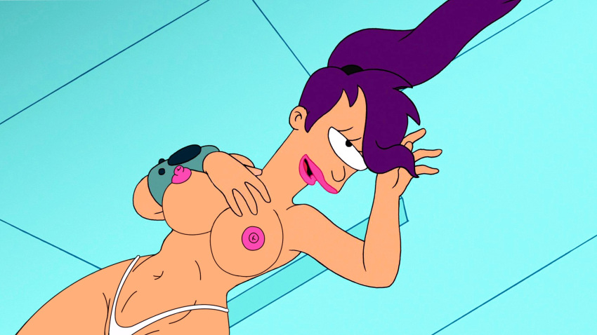 pechos editar erectos pezones futurama captura de pantalla muslos tanga turanga_leela