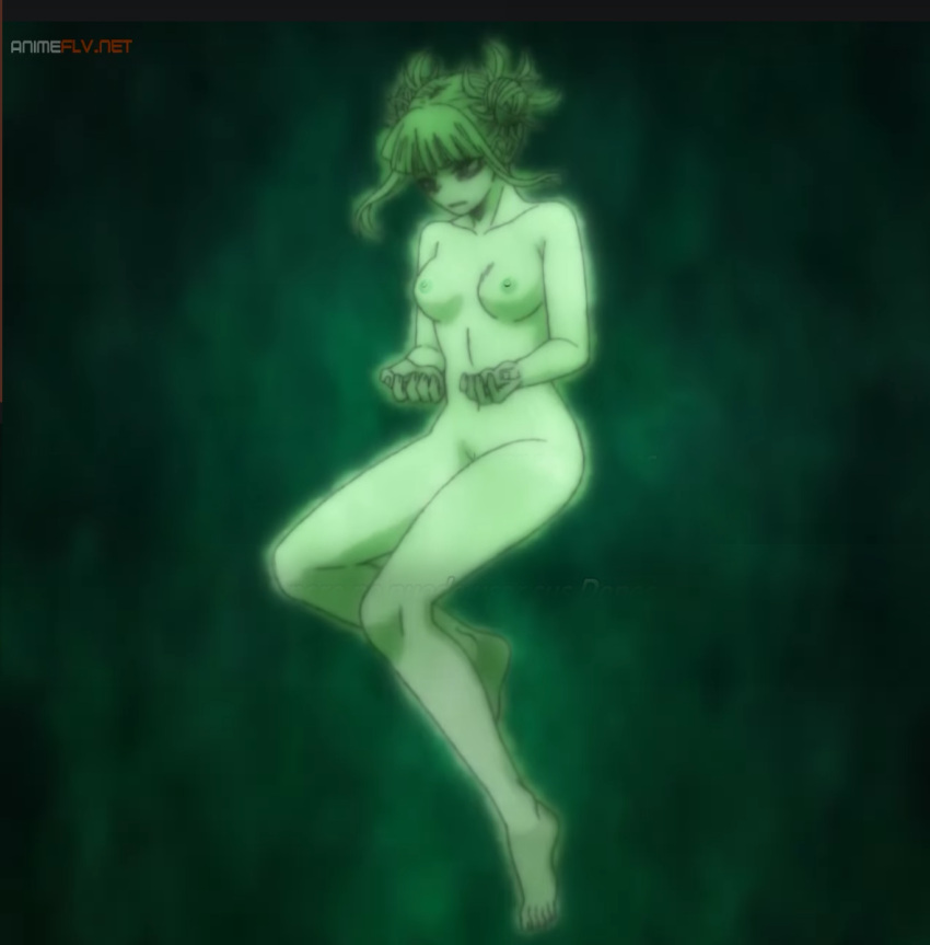 cabello_rubio boku_no_hero_academia editar moño pechos_medios nekom14 pezones mujer_desnuda captura de pantalla toga_himiko