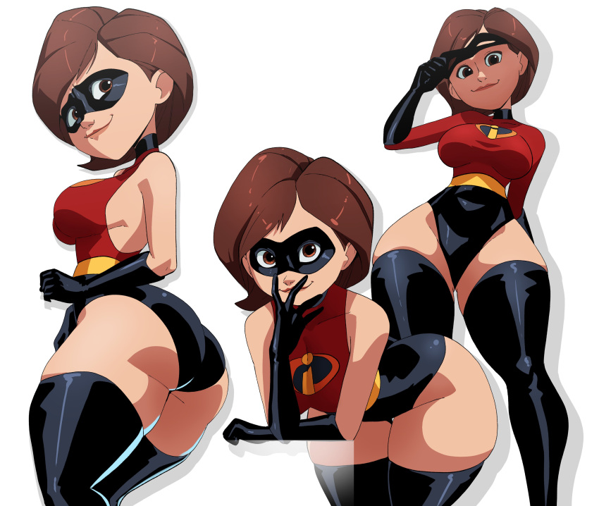 1girl 1girl 1girls culo culo culo grande culo grande pechos grandes pechos ojos_marrones cabello_marrón morena niño_rodamiento_caderas coolinker curvaceous curvy curvy_body curvy_female curvy_figure máscara_de_domino elastigirl enfoque_femenino solo femenino helen_parr figura_reloj de arena inker_comics inkershike leotardo máscara_femenina de piel clara madura mujer_madura milf pixar pelo_corto solo_mujer solo_enfoque los_increíbles los_increíbles_2 muslos_gruesos muslos caderas_anchas