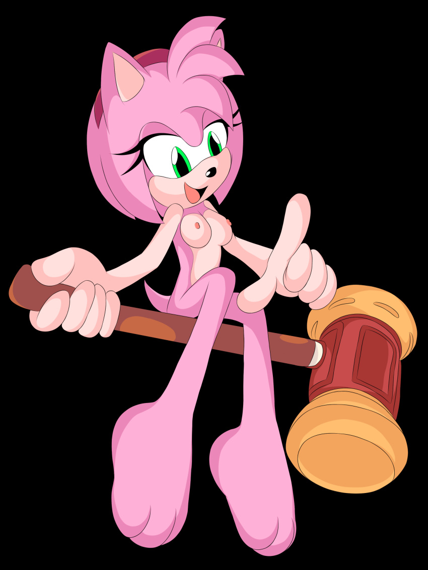 amy_rose senos j_nsfw pezones desnudo sega sonic_the_hedgehog_(serie)